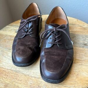 VINTAGE ETIENNE AIGNER Designer Leather Loafers Brown Sz 8 Womens Shoes